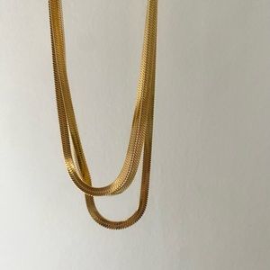 herringbone chain necklace ✨
